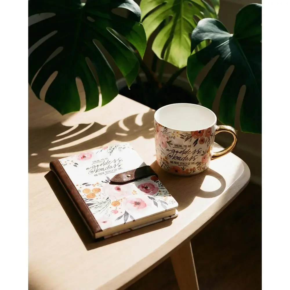 Darling Goddess Empowerment Set — Bulk Lot of 6 Mugs + 6 Journals (Gifting, Eve